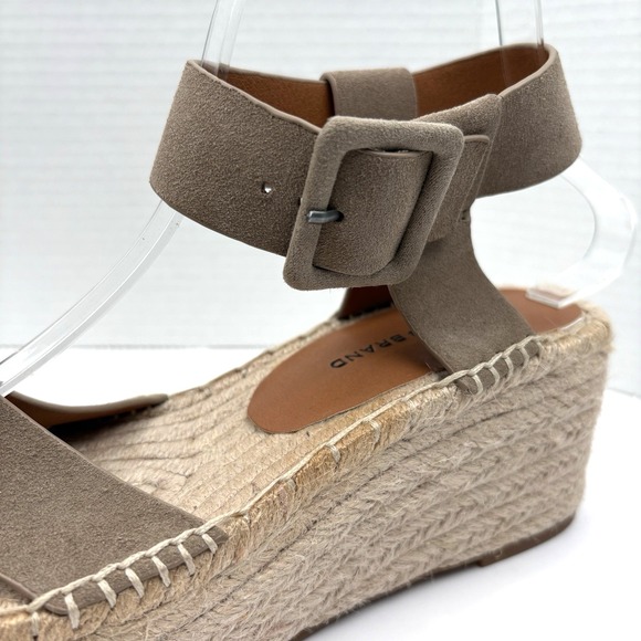 Lucky Brand Audrinah Women Size 9.5 Beige Espadrille Wedge Boho Festival Indie - Picture 4 of 9
